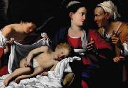 Madonna and Child with Saint Anne and an Angle Carlo Saraceni